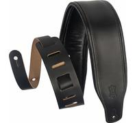 Levy's Amped Leather Courroie de guitare Black