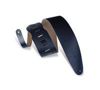 Levy's M4-BLK 3.5-inch Leather Bass Guitar Strap - Black