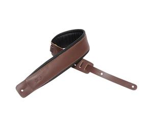 Levy's DM1PD-BLK Sangles de guitare en cuir 7,6 cm