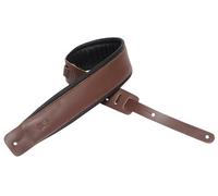 Levy's DM1PD-BRN Sangle de Guitare Chrome-tan Leather Garment Leather Back & Padding 3" - Brown