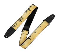 Levy's Leather MP2CAL-001 Sangle de guitare unisexe-adulte en polyester imprimé Calaca 2,5" Dia De Los Muertos Mariachi