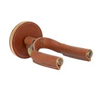 Levy's Leathers LVY-FGHNGR-BRTN Support de guitare en laiton avec empiècements en cuir tanné végétal