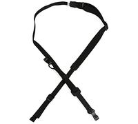 Levy's Leathers M19HOK-BLK Sangle pour ukulélé à double crochet pour ukulélé baryton, concert et soprano, noir