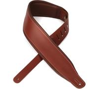 Levy's Leathers M26PD-WAL-BRN Sangle de guitare en cuir renforcé avec rembourrage en mousse Noyer 7,6 cm de large