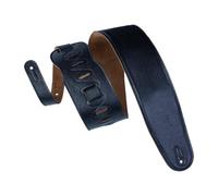 Levy's Leathers M4GF-BLK Sangle de Guitare Garment Leather Suede Back Padded 3 1/2" - Black