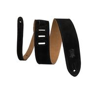 Levy's Leathers MS12-BLK Simply Suede Sangle de guitare en daim Noir Largeur 5 cm