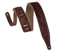 Levy's Leathers Ms17t03-brn Sangle en daim pour guitare Motif Kokopelli Marron 64 mm