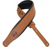 Levy's Leathers MSS2 Vêtement de sangle de guitare en cuir Noir/marron