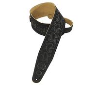 Levys "Levys Black Paisley Suede Strap 3"""