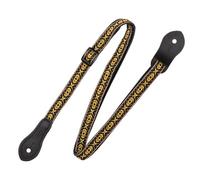Levy's Leathers Sangle de mandoline/ukulélé en jacquard tissé avec double sangle en cuir et extrémités à broches 1,27 cm