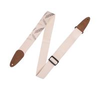 Levy's Leathers Sangle en coton pour guitare avec imprimé décoratif et extrémités en daim 5 cm