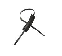 Levy's M25-BLK Sangle de Guitare Veg-tan Leather 5/8" Pad & Buckle - Black
