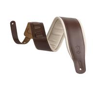 Levy's M26PD-BRN_CRM Sangle de Guitare Top Grain Leather 3" - Bark Brown on Cream
