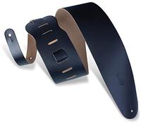Levy's M4-BLK 3.5-inch Leather Bass Guitar Strap - Black