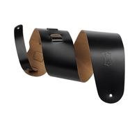Levy's M4-BLK Sangle de Guitare Chrome-tan Leather 3 1/2" - Black