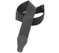 Levy's M8P3-BLK Sangle de guitare en polypropylène Noir 7,6 cm