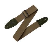 Levy's MC8-GRN Sangle de Guitare Cotton Colour Suede Ends 2" - Green