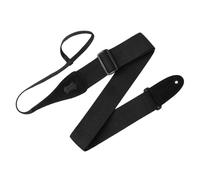 Levy's MC8A-BLK Sangle de Guitare Cotton Colour Suede Headstock Loop 2" - Black