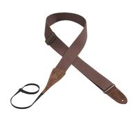 Levy's MC8A-BRN Sangle de Guitare Cotton Colour Suede Headstock Loop 2" - Burgundy