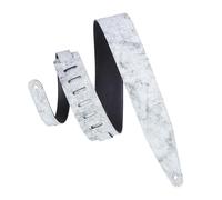Levy's MG317BOG-WHT Sangle de Guitare Garment Leather Garment Leather Backing Distressed 2 1/2" - White