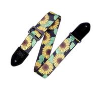 Levy's MP2-009 Sangle de Guitare Prints Polyester Suede Ends 2" - Sunflower