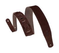 Levy's MS26-BRN Sangle de Guitare Suede Leather Suede Backing 2 1/2" - Brown