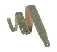 Levy's MS26CK-GRN Sangle de Guitare Suede Leather Celtic Knot Emboss 2 1/2" - Green