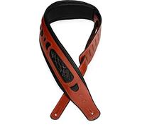 Levy's MSS2-4-DBR Sangle de Guitare 4.5" Garment Leather Bass Guitar Strap - Dark Brow