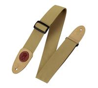 Levy's MSSC8-TAN Sangle de Guitare Cotton Signature Logo Suede Ends 2" - Tan