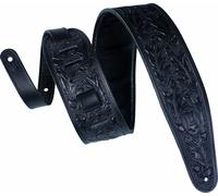 Levy's Oak Embossed Black Courroie de guitare