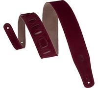 Levy's Sangles pour guitares et basses Sangle daim, surpiquÈe Burgundy