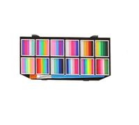 LEWFECBO Tavolozza per pittura del viso, palette trucco 12 couleurs, face paint per bambini, colori corpo idrosolubili
