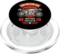 Lewis & Clark Trail Lolo Pass Retro Moto Design PopSockets PopGrip pour MagSafe
