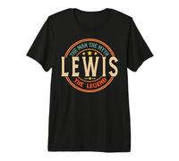 Lewis The Man The Myth The Legend Vintage Personnalisé T-Shirt Haut de Gamme