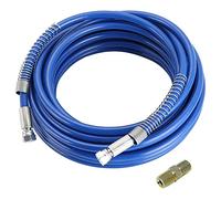 LEWITORS Tuyau de pulvérisation de peinture sans air 1/4" - Pulvérisateur de peinture universel - Tuyau flexible en fibre flexible - 3300 PSI (25 pieds, bleu)