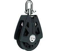 Lewmar Block-72MM Sync BK Single Bloc Synchro Simple 72 mm Unisexe, Noir