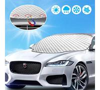 LEWONPO Couverture Pare-Brise Voiture, Bâche Pare Brise Protection Magnétique Couverture Repliable, Universelle Couverture Pare Brise pour Anti Givre, Neige, Glace, UV, Pluie & Soleil - 183 x 116cm
