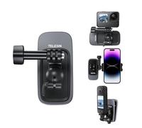 LEWOTE Sangle de sac à dos multifonction pour appareil photo et téléphone - Support magnétique - Tête sphérique à 360 degrés - Sangle d'épaule - Support Vlog - Compatible avec caméra d'action et