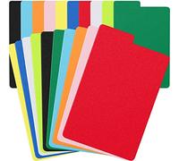 Lewtemi Lot de 20 intercalaires multicolores givrés en plastique avec onglets pour bandes dessinées - 10 couleurs assorties - 18,3 x 29,5 cm