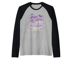 Lewy Body Alerte à la démence Mon héros est Maintenant Mon Ange Manche Raglan