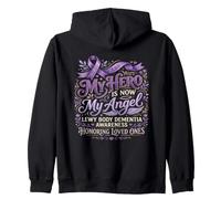 Lewy Body Alerte à la démence Mon héros est Maintenant Mon Ange Sweat à Capuche