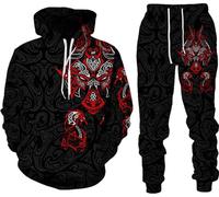 LEXAHO Dragon 3D Printed Men's Hoodie/Pantalons/Sportswear Long Sleeve Warm Sportswear (dragon1,2XL)
