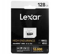 Lexar 128 Go MicroSDXC Haute Endurance UHS-I U3 10 R100/W45