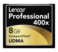 Lexar 2 x 8GB 400x CompactFlash 8GB CompactFlash mémoire Flash 8 Go