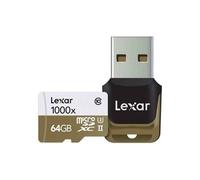 Lexar 64GB Micro SDXC GB 1000x 150MB/S Avec Adaptateur USB 3.0