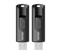 Lexar A30E 128 Go, Pack de 2 clés USB 3.2, Lecture jusqu'à 100 Mo/s, clé USB pour l'extension de Stockage et la Sauvegarde, clé mémoire pour Les systèmes PC et Mac