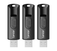 Lexar A30E 64 Go, Pack de 3 clés USB 3.2, Lecture jusqu'à 100 Mo/s, clé USB pour l'extension de Stockage et la Sauvegarde, clé mémoire pour Les systèmes PC et Mac