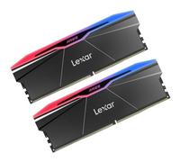 Kit Barrettes mémoire 32Go (2x16Go) DIMM DDR5 Lexar Ares 2nd Gen RGB 6400MHz C30 (Noir)