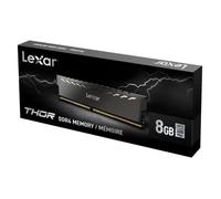 Lexar THOR - DDR4 - module - 8 Go - DIMM 288 broches - 3600 MHz / PC4-28800 - CL18 - 1.35 V - mémoire sans tampon - gris foncé GRIS G