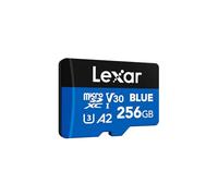 Lexar Blue Carte Micro SD 256Go, jusqu'à 160 Mo/s en Lecture, Carte microSDXC UHS-I, C10, U3, V30, A2, vidéo Full HD et 4K, Carte mémoire Haute Vitesse pour Smartphones/tablettes/caméras d'action